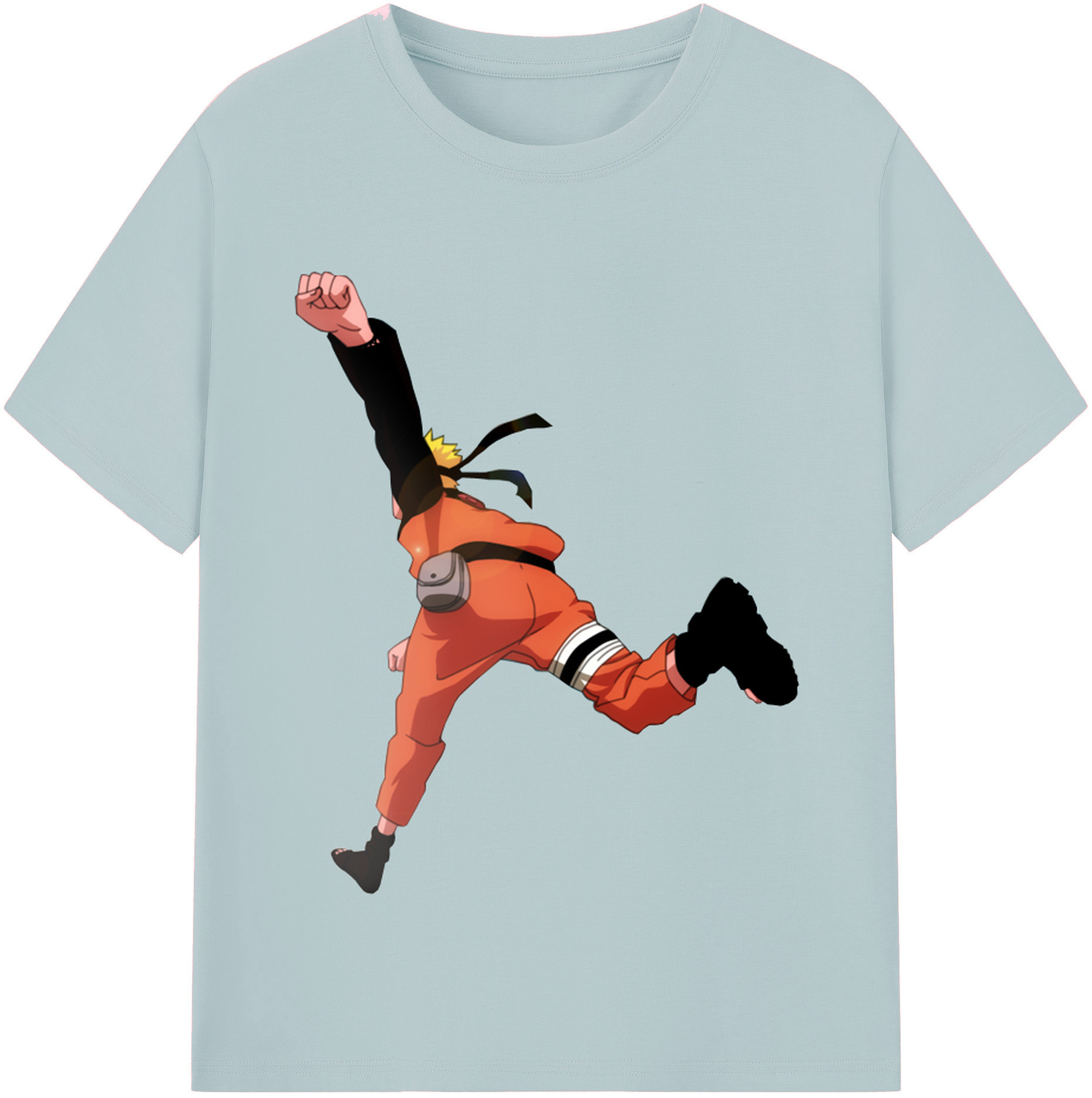 （画像用） NARUTO -ナルト- うずまき ナルト Uzumaki Naruto 綿100％半袖Tシャツ（フロントプリント）